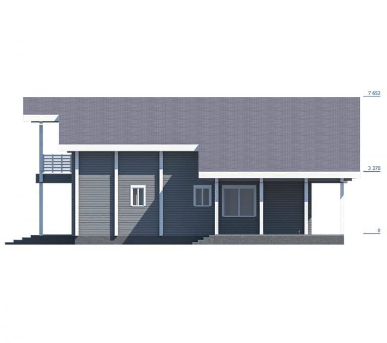 «Липецк» — проект двухэтажного дома из бруса