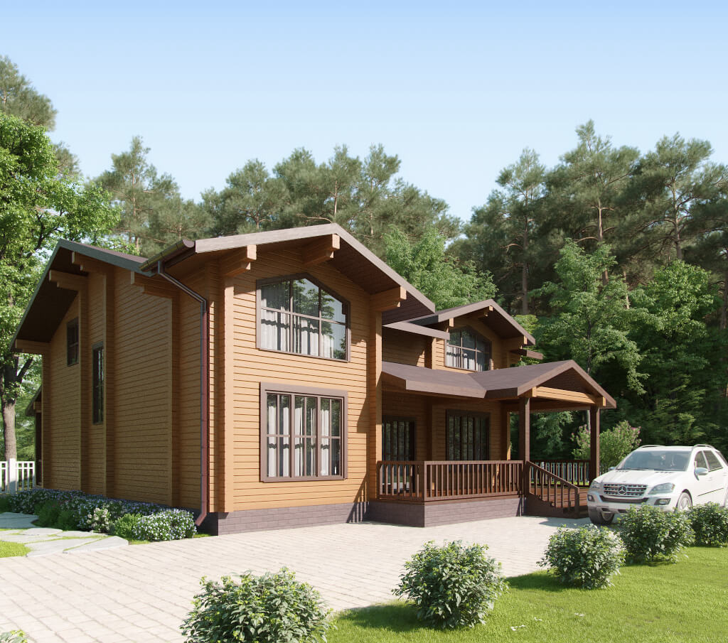 проект деревянного дома «Красногорск»