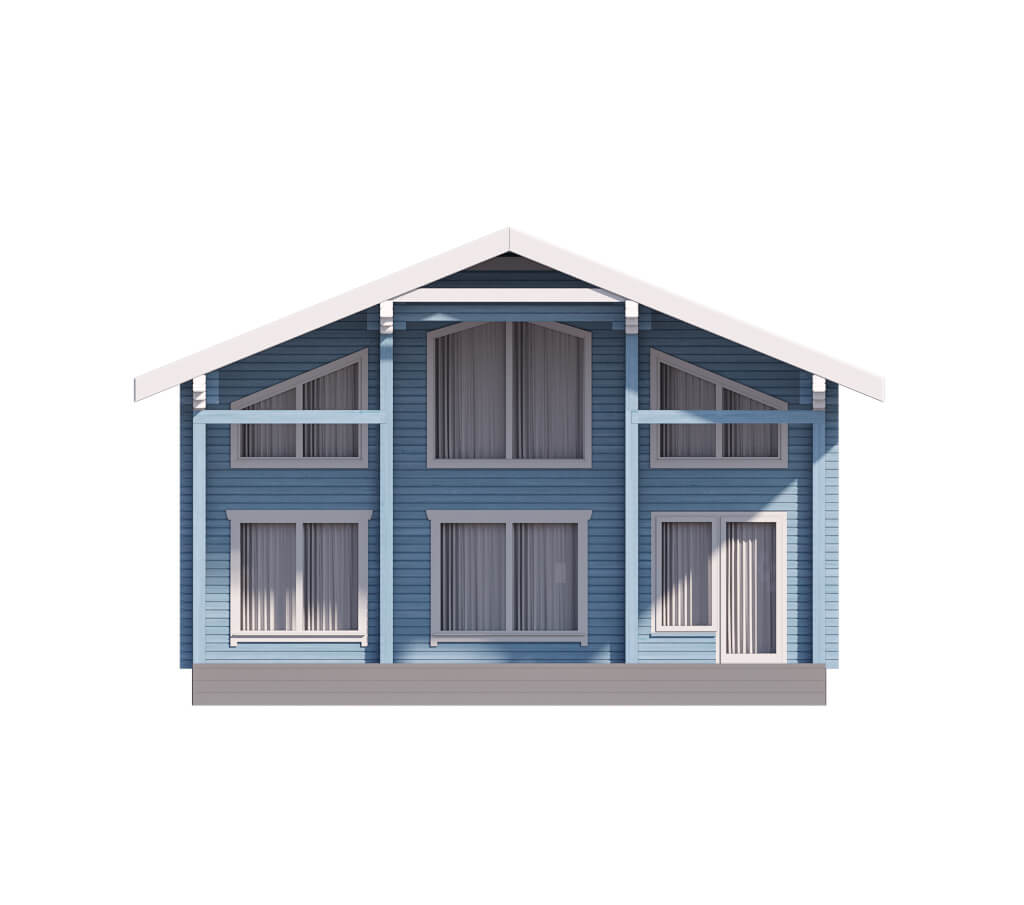 «Мытищи» — проект двухэтажного дачного дома из профилированного бруса под ключ