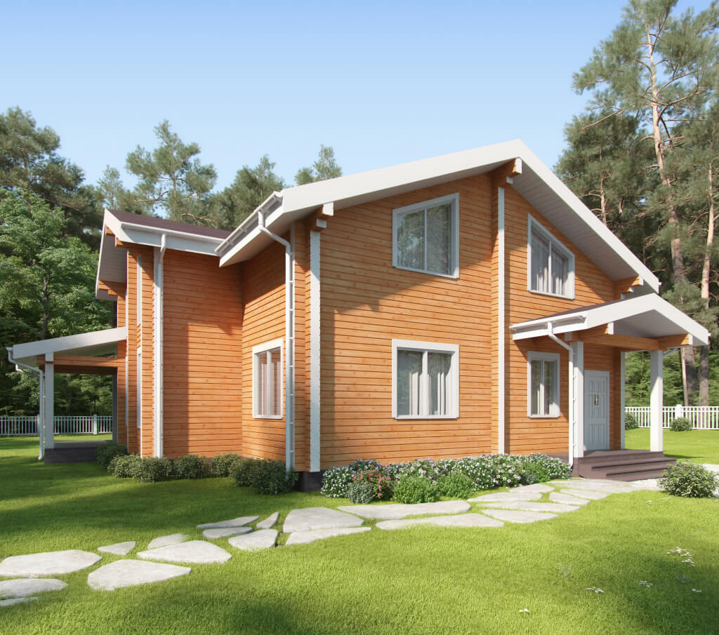 «Троицк» — проект двухэтажного дома из бруса