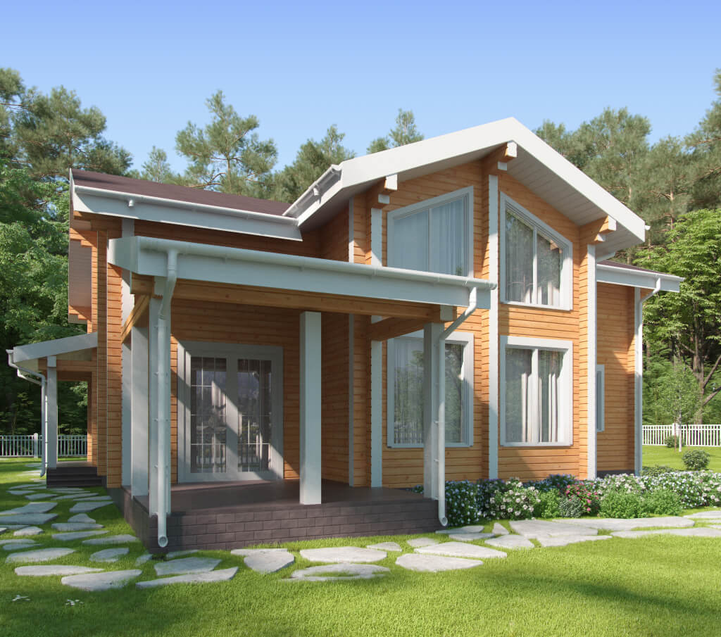 проект деревянного дома «Троицк»