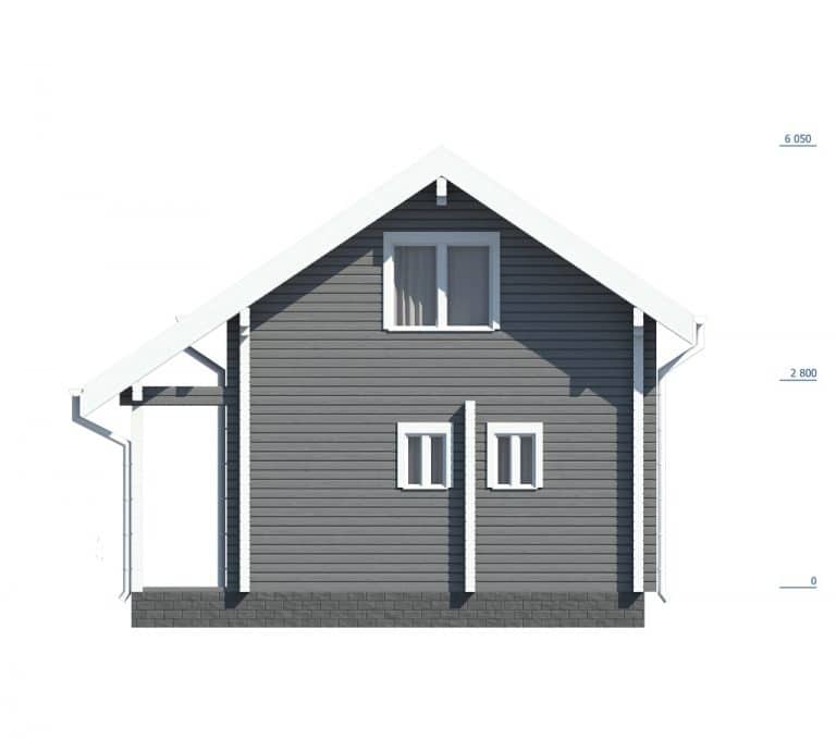 «Зеленоград» — проект двухэтажного дачного дома из бруса